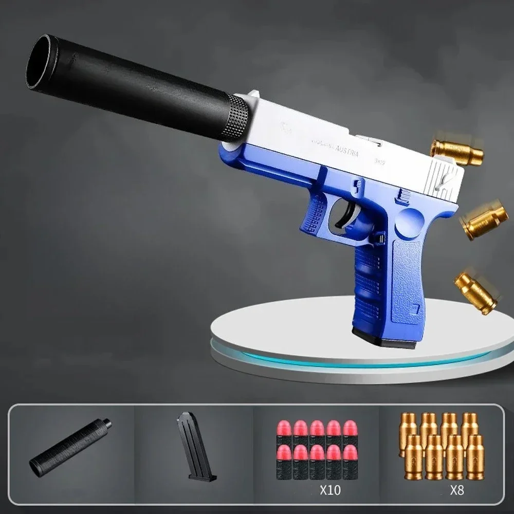Foam Dart Gun - 8S-Desert Eagle Soft Bullet Toy Gun