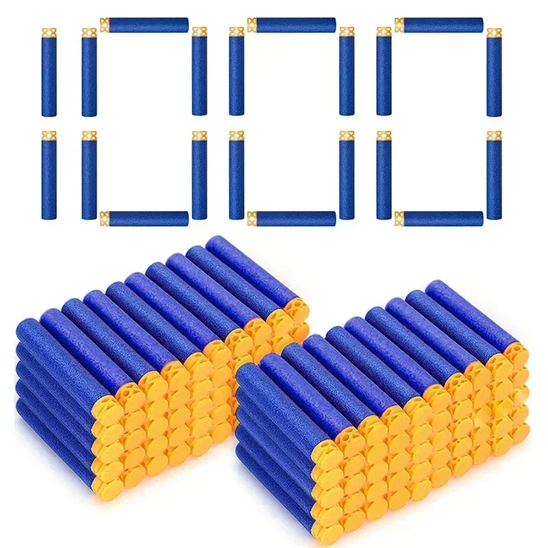 Foam Dart Gun - HOT1000-50pcs Blue Hollow Darts Refill Foam