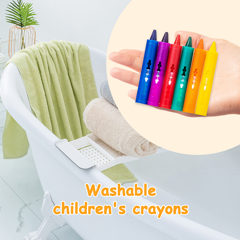 6colors Washable Bath Crayons  - Kids Toys Drawing Easy review and price