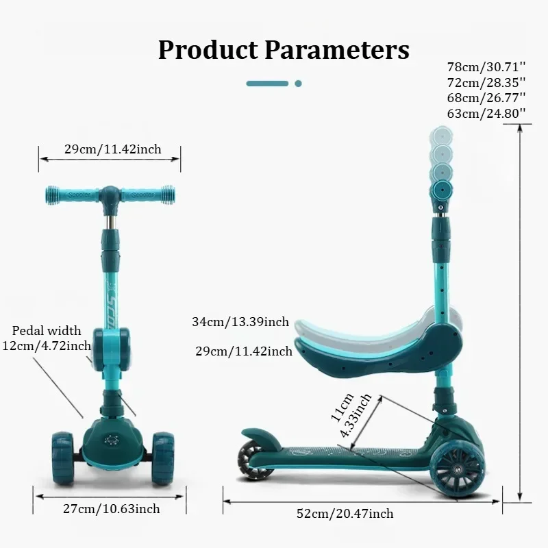 2-in-1 Kids Kick Scooter with  - Kids Toys Scooter review and price