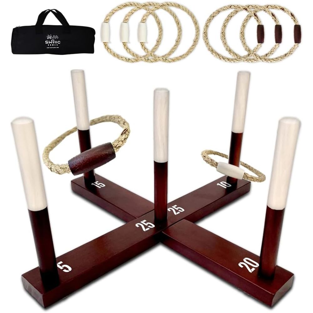 Ring Toss Game All Weather - E - Kids Yard Toys review and price