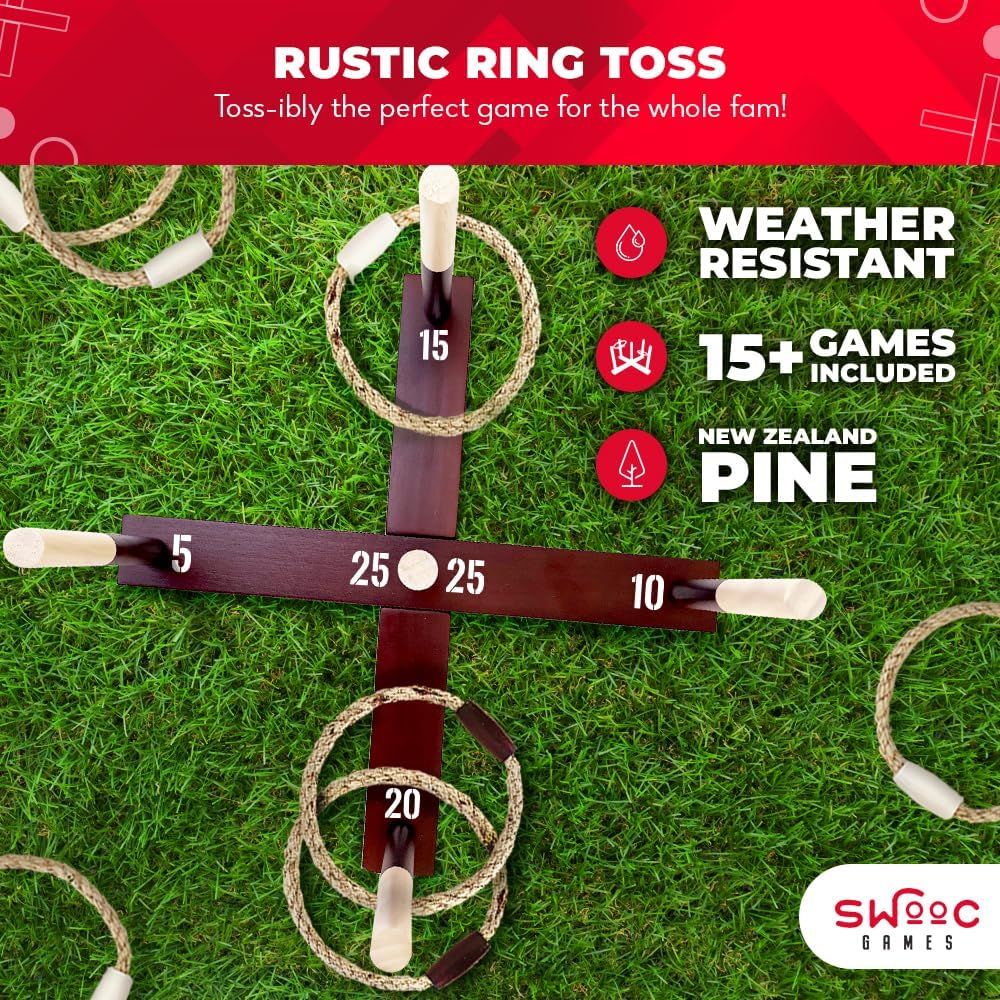 Ring Toss Game All Weather - E - Kids Yard Toys review and price