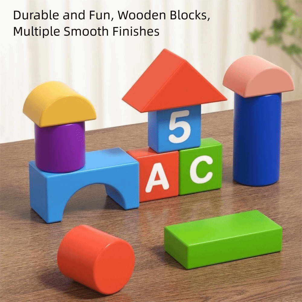 Wooden Wooden Building Blocks  - Wooden Blocks Stacking review and price