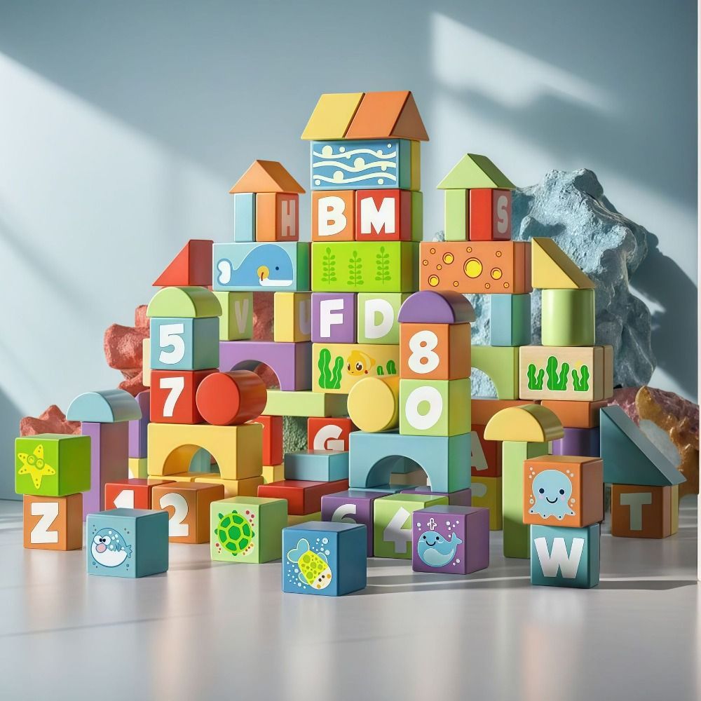 Wooden Wooden Building Blocks  - Wooden Blocks Stacking review and price