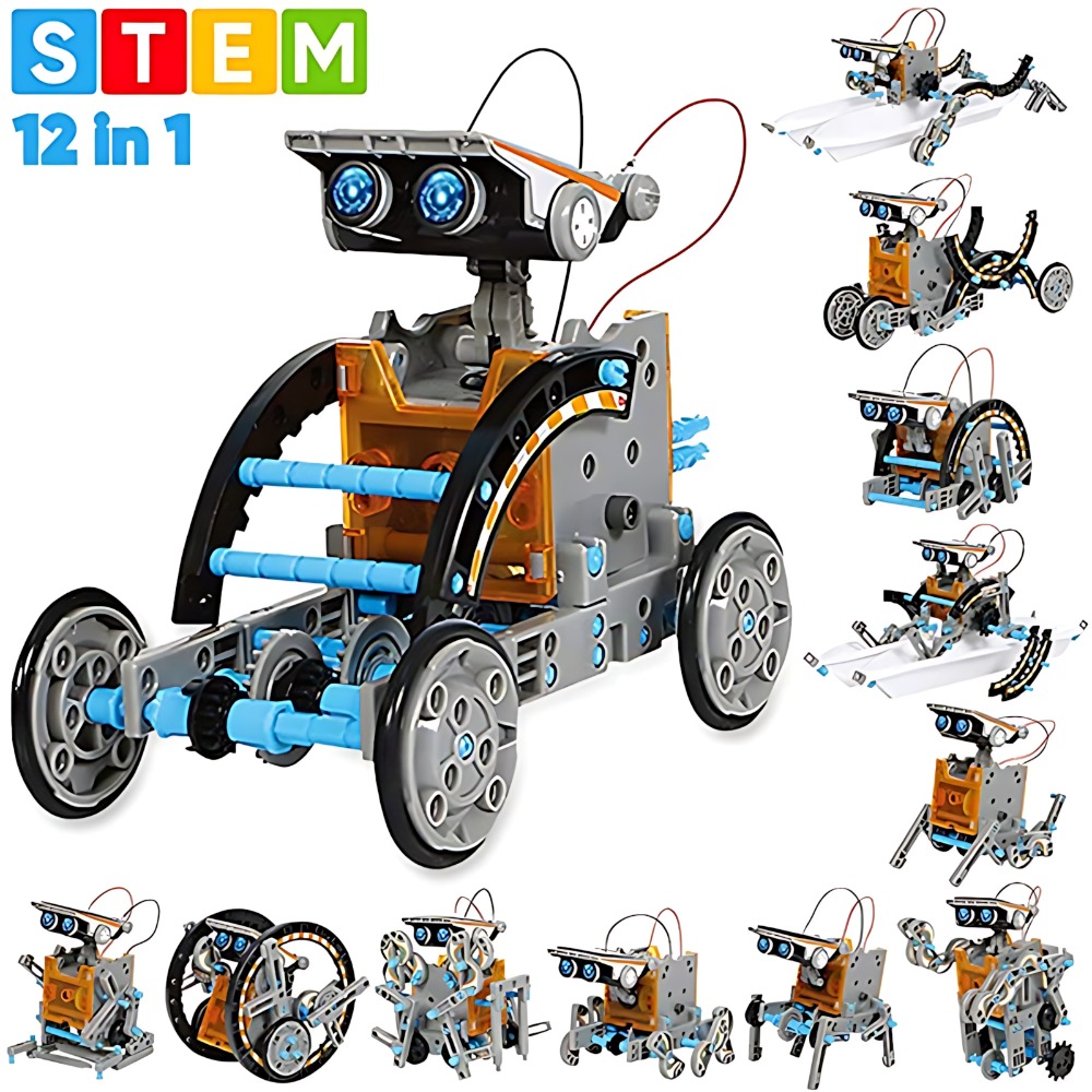 Solar Robot Building Blocks 12 - Science Experiment Kit review and price