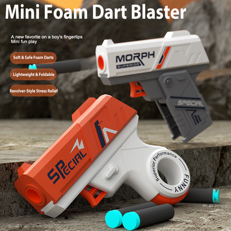 2 Pack Foldable & Revolver Min - Foam Dart Gun review and price