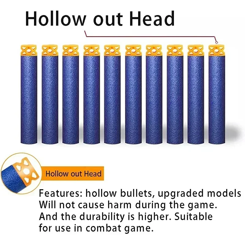 HOT1000-50pcs Blue Hollow Dart - Foam Dart Gun review and price