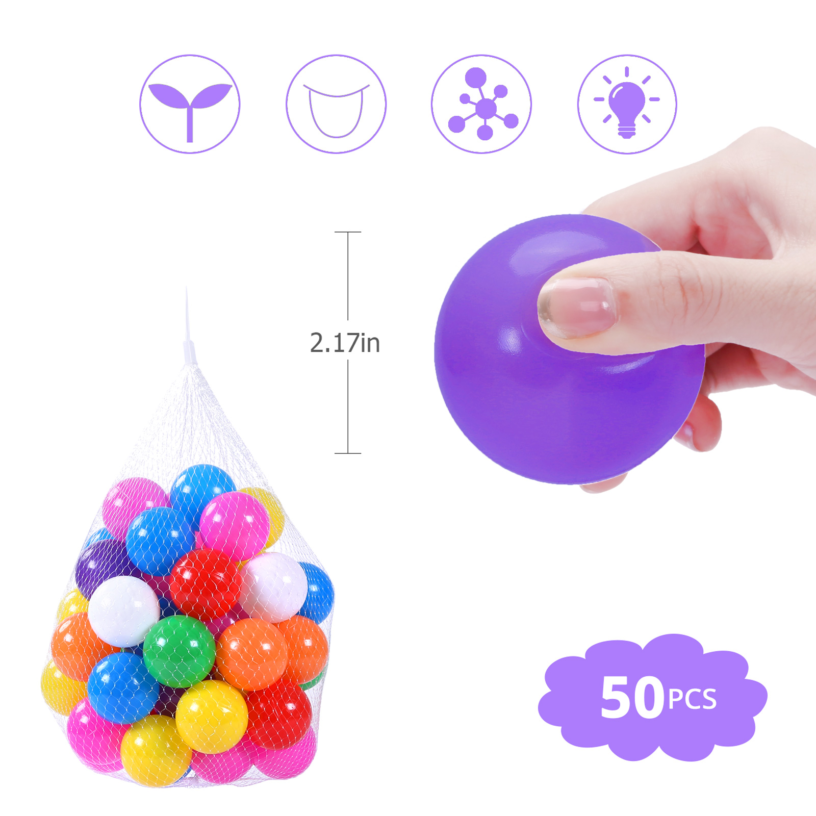 COLOBOBO Plastic Ball Pit Ball - Kids Toys Under 50 review and price