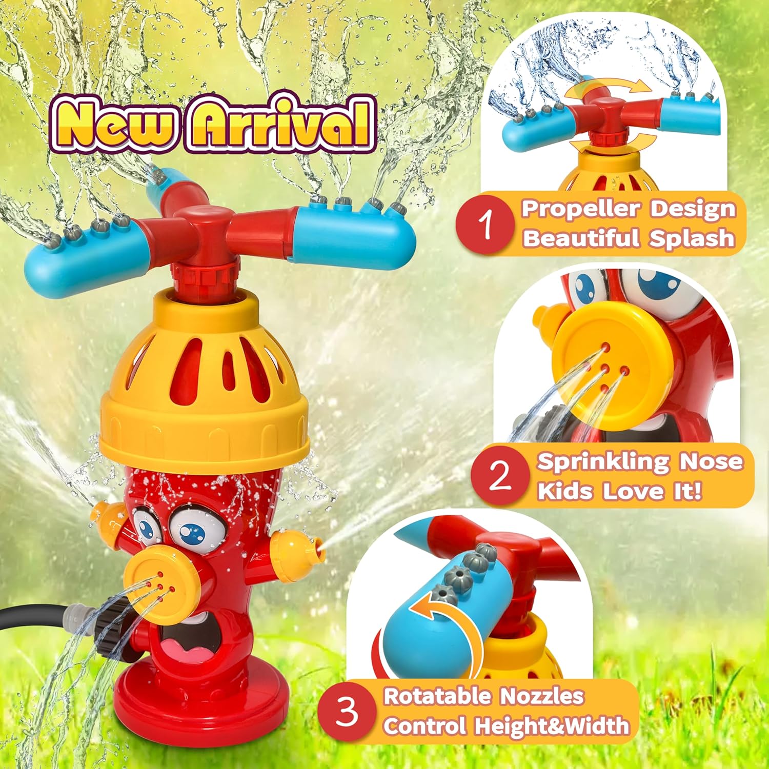 Hydrant Sprinkle Water Spray T - Kids Yard Toys review and price