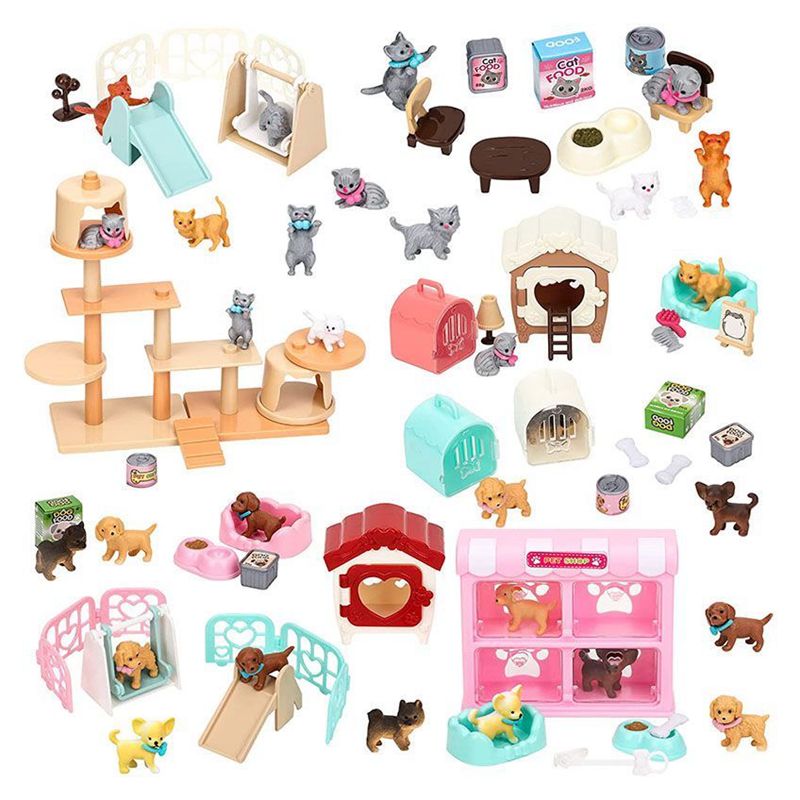 Cat Part Pet Set Kawaii Items  - Dollhouse Furniture Set review and price