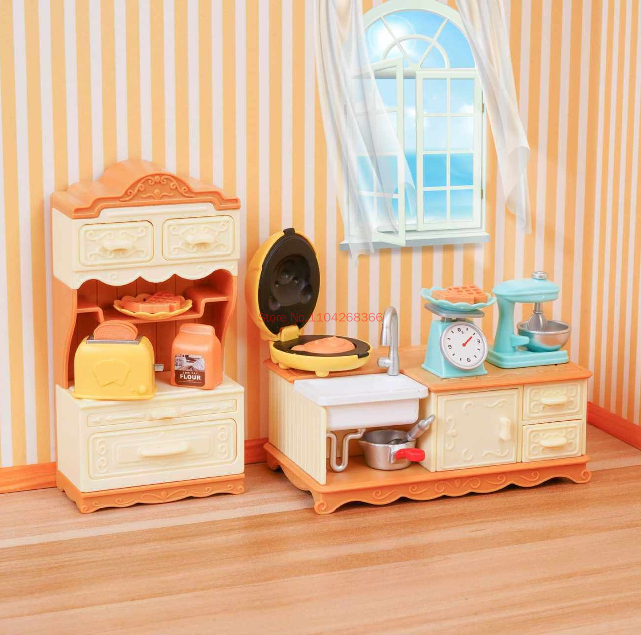 Forest Family 1/12 Kitchen Fur - Dollhouse Furniture Set review and price