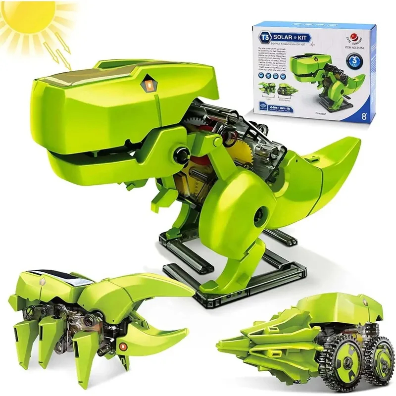 3-in-1 Solar Robot Kit, Dinosa - Kids Toys Under $10 review and price