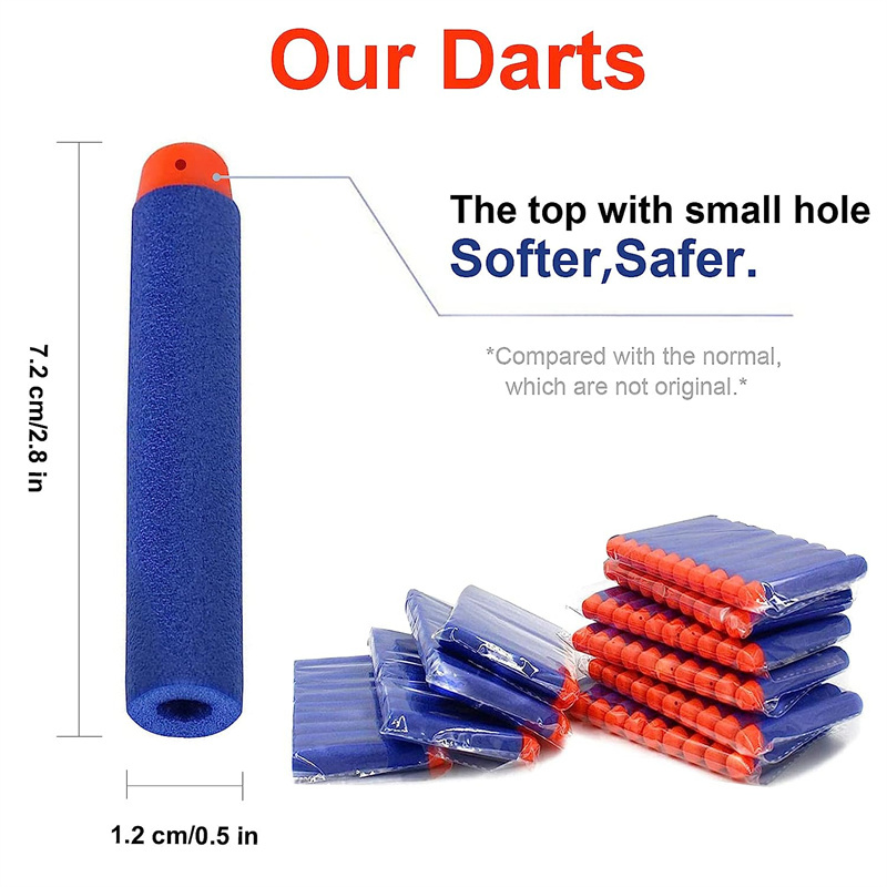 1000-50pcs Blue One Hole Darts - Foam Dart Gun review and price