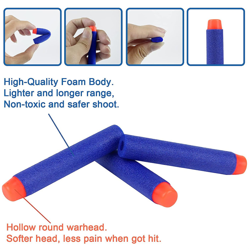 1000-50pcs Blue One Hole Darts - Foam Dart Gun review and price