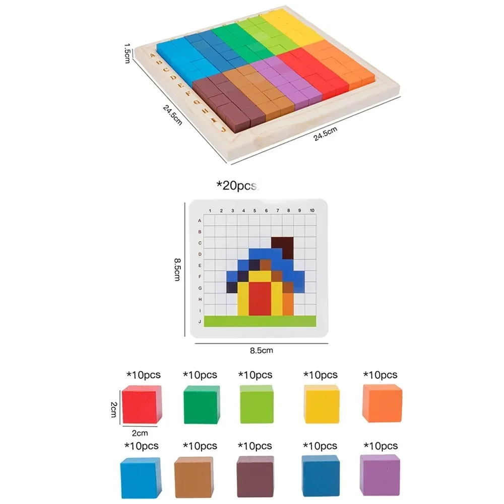 Montessori Color Counting Buil - Kids Toys Under $10 review and price