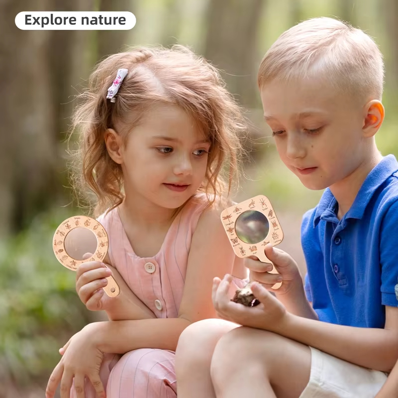 Wooden Magnifying Glass for Ki - Kids Toys Learning review and price