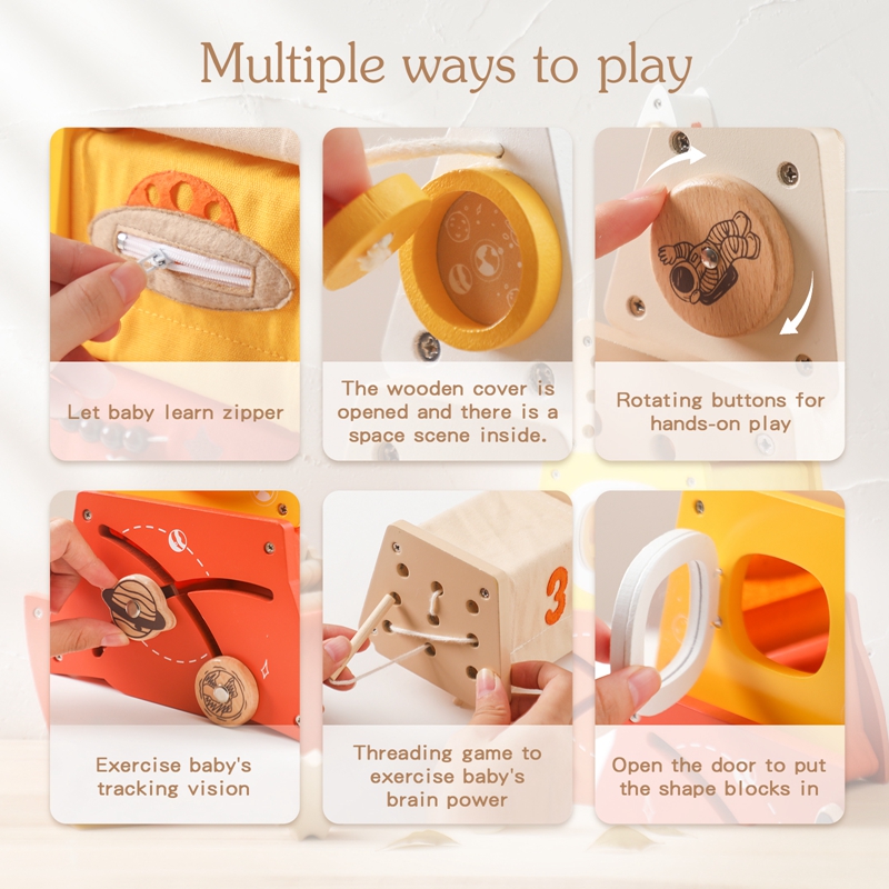 Kids Wooden Montessori Toys Th - Wooden Blocks Stacking review and price