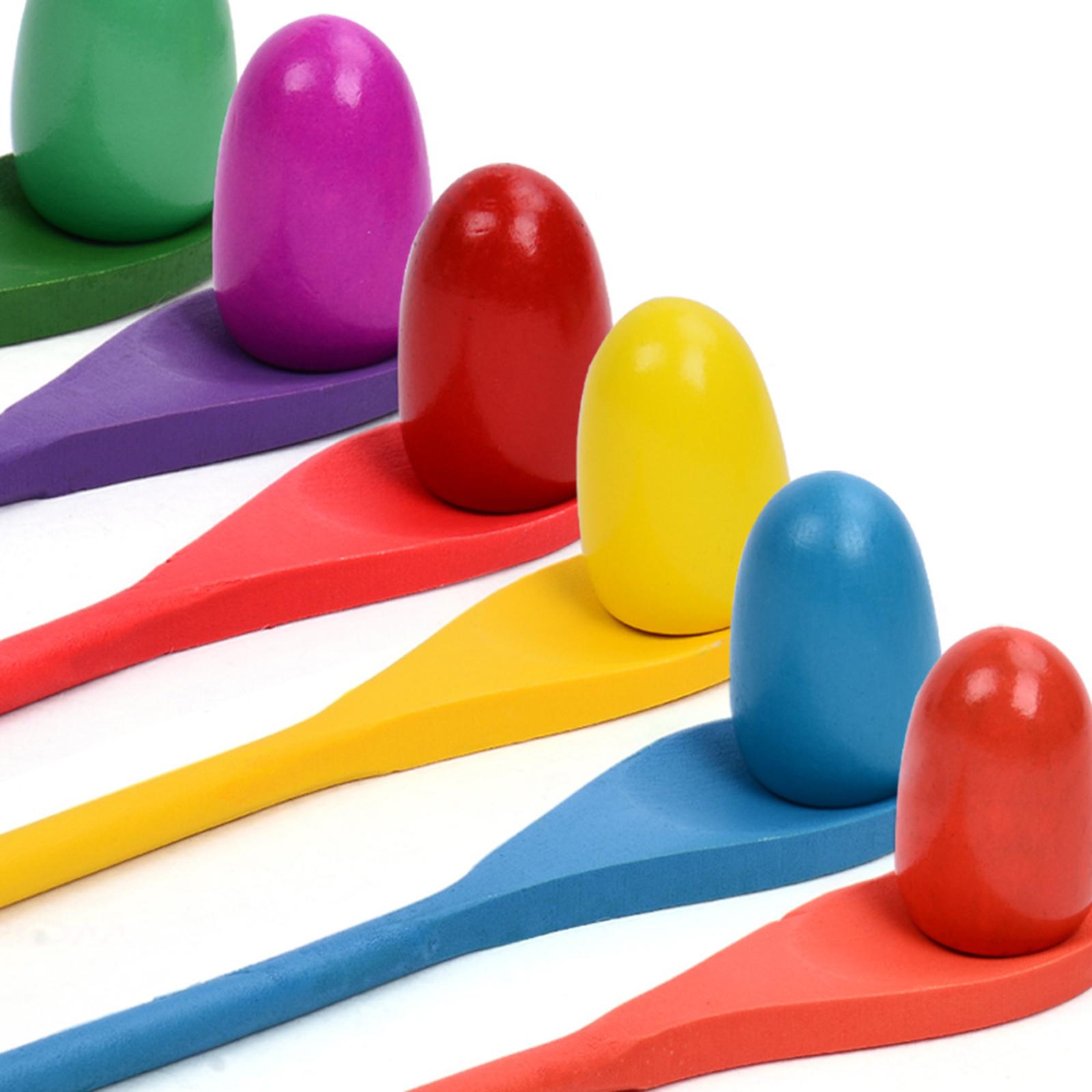 6 Pieces Egg Spoon Race Game H - Kids Yard Toys review and price